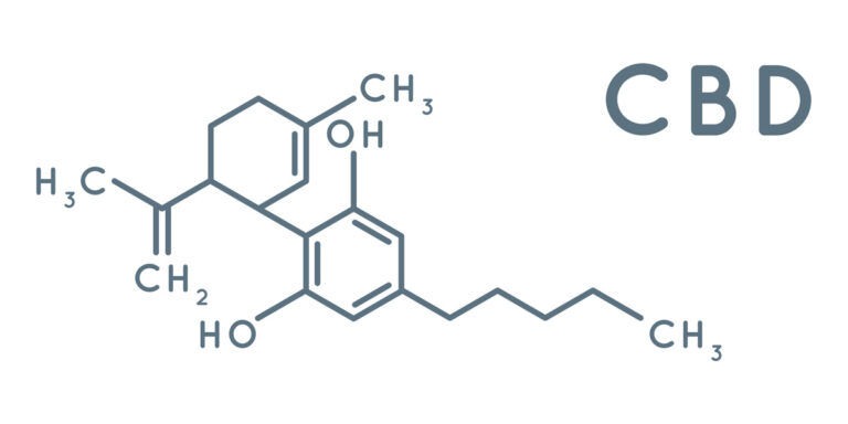 alt="Formula chimica cannabidiolo"