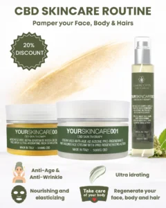 alt="CBD Skincare routine"