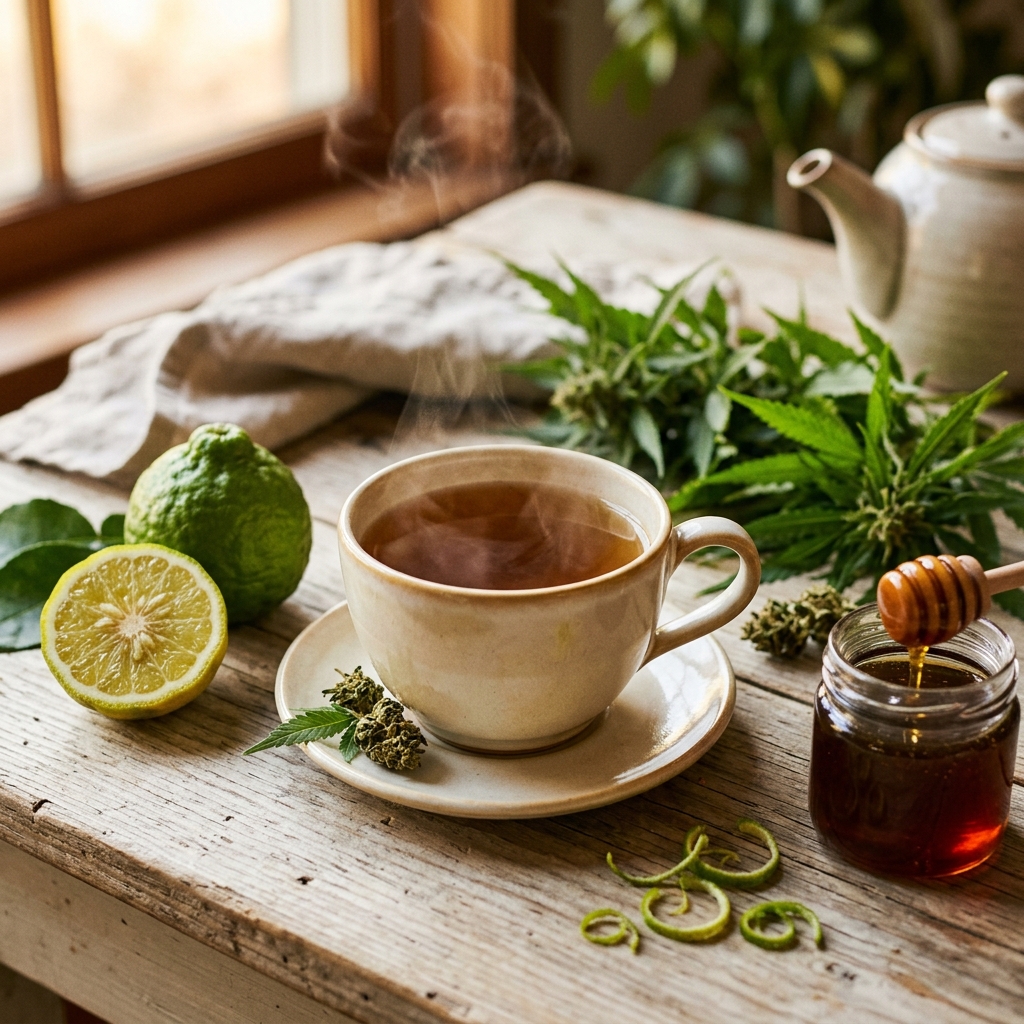 Ricetta per infuso di canapa con bergamotto e miele di castagno