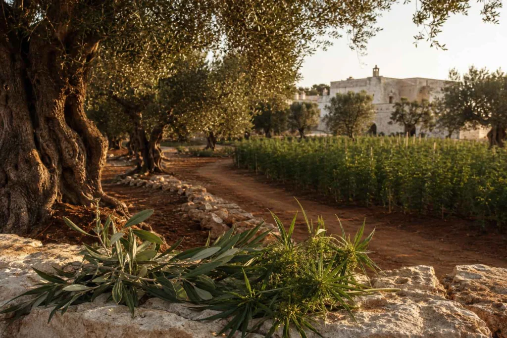 Campo di canapa Masseria Lamacoppa